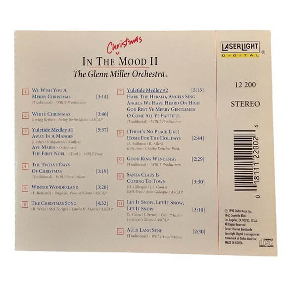 The Glenn Miller Orchestra Christmas In The Mood II Music CD Album  37724cd - Picture 2 of 2